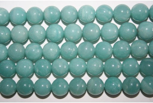 Filo 32 Pietre Amazonite Sfera 12mm AMA8