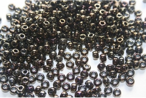 Perline Miyuki Round Rocailles Metallic Dark Brown 6/0 - 10gr