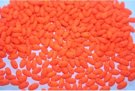 Perline Rizo 2,5x6mm, 10gr., Neon-Orange Col.25122AL