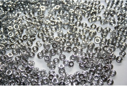 Perline O Bead 1x3,8mm, 5gr, Silver 1/2 Col.S00030