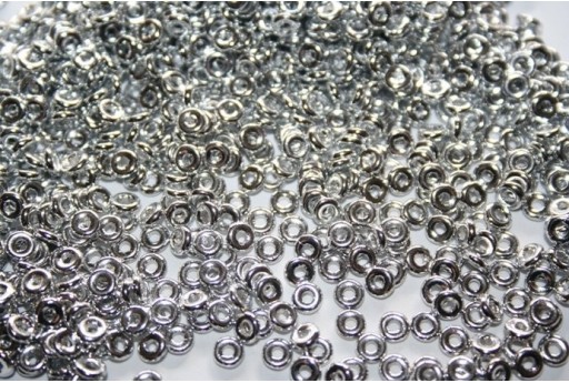 Perline O Bead 1x3,8mm, 5gr, Silver Col.27000CR