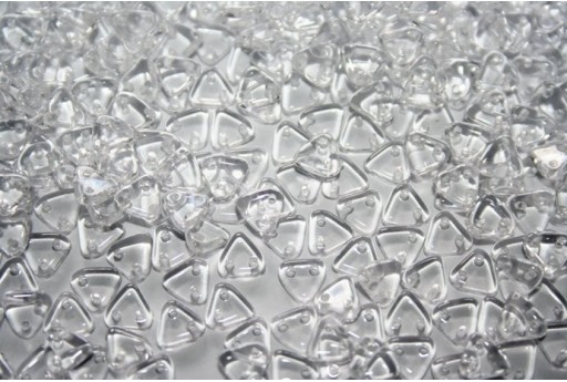 Perline CzechMates Triangle 6mm, 8gr., Crystal Col.00030