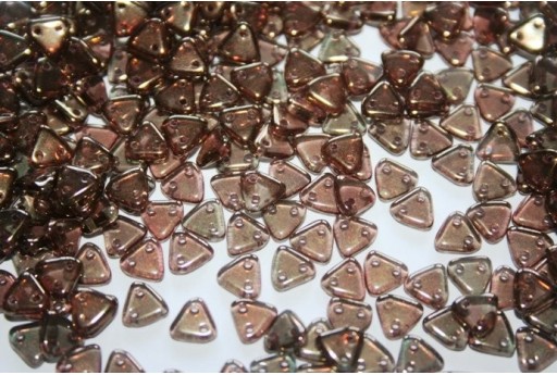 Perline CzechMates Triangle 6mm, 8gr., Bronze-Olivine Col.LZ50230