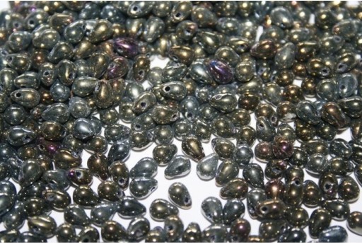 10gr Perline Drops 4x6mm Crystal Col. 000030