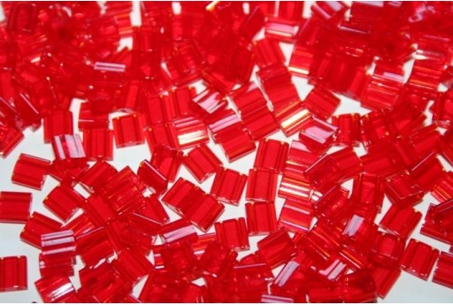 Perline Miyuki Tila Transparent Red 5mm - 5gr