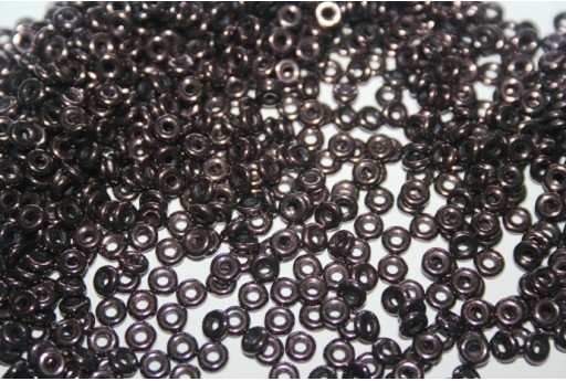 Perline O Bead 1x3,8mm, 5gr, Jet Lila Vega Luster Col.2398015