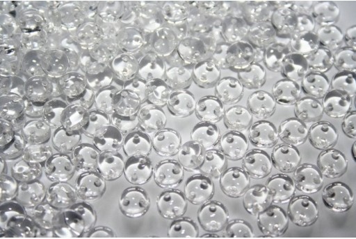 Perline Lentil CzechMates 6mm, 50Pz., Crystal Col.00030