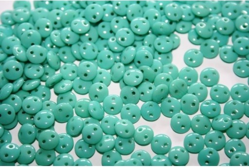 Perline Lentil CzechMates 6mm, 50Pz., Turquoise Col.63130