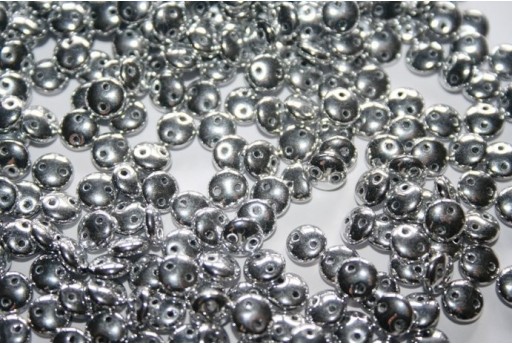 50 Perline Lentil CzechMates 6mm Crystal Col.00030