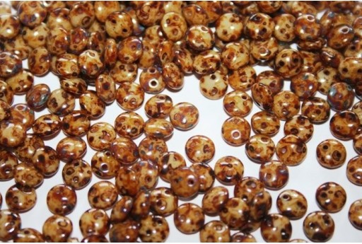 50 Perline Lentil CzechMates 6mm Crystal Col.00030