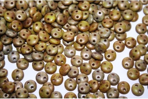 50 Perline Lentil CzechMates 6mm Crystal Col.00030