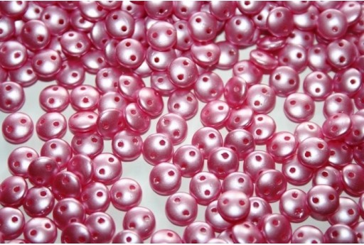 Perline Lentil CzechMates 6mm, 50Pz., Pastel Pink Col.25008AL