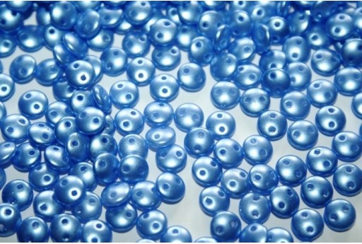 Perline Lentil CzechMates 6mm, 50Pz., Pastel Sapphire Col.25015AL