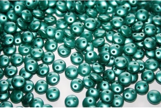 Perline Lentil CzechMates 6mm, 50Pz., Pastel Dark Green Col.25027AL