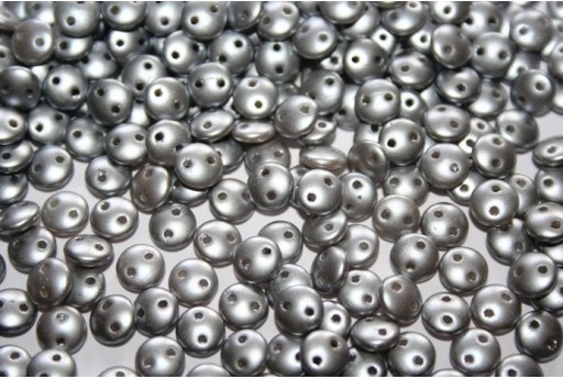 Perline Lentil CzechMates 6mm, 50Pz., Pastel Silver Col.25028AL