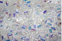 50 Perline Bricks CzechMates 3x6mm Crystal Col.00030