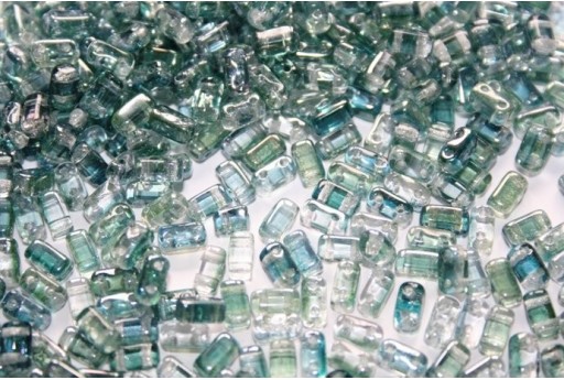 50 Perline Bricks CzechMates 3x6mm Crystal Col.00030