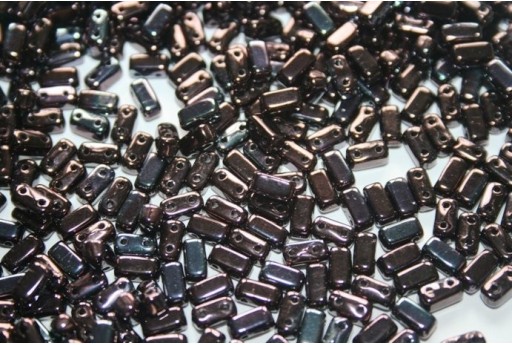 Perline Bricks CzechMates 3x6mm, 50Pz., Luster-Metallic Amethyst Col.LE23980
