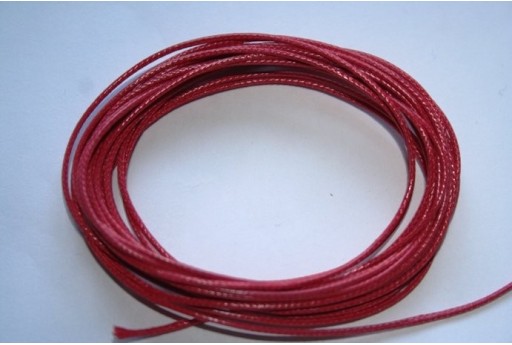 Filo Poliestere Cerato 1mm, 12mt. Rosso MIN125N