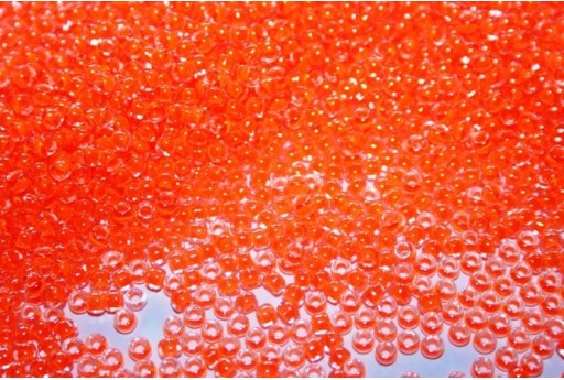 Perline Toho Round Rocailles 8/0, 10gr., Luminous Neon Orange Col.802