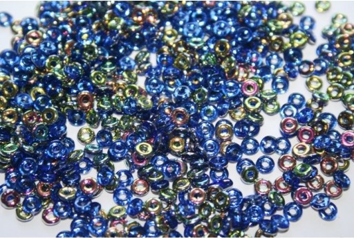 Perline O Bead 1x3,8mm, 5gr, Vitrail Sapphire Col.2430050