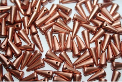 Perline Spikes 4x10mm, 30pz., Matte Metallic Copper Col.K0177JT