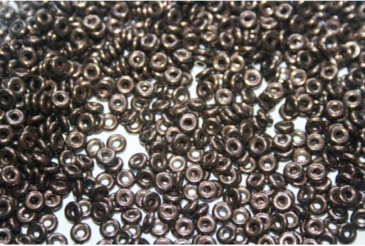 Perline O Bead 1x3,8mm, 5gr, Jet Bronze Col.14415