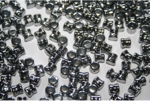 Perline Pellet 4x6mm, 50Pz., Crystal Chrome Full Col. 27400