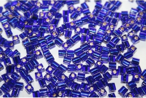 10gr. Perline Miyuki Cubo 4x4mm Metallic Blue Col.SB0452