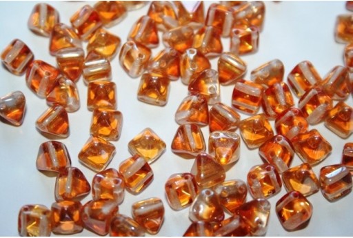 Perline Pyramid 6x6mm, 20Pz., Crystal Apricot Medium Col.29121