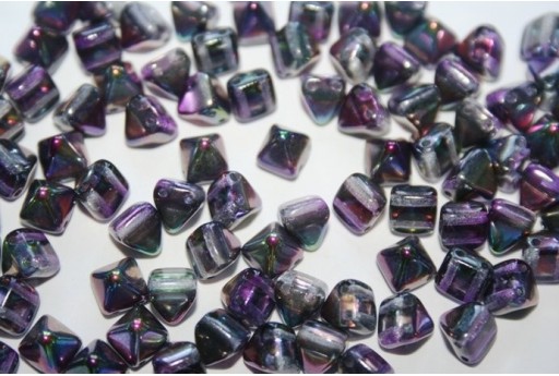 Perline Pyramid 6x6mm, 20Pz., Magic Purple Col.95500