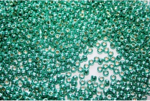 Perline Toho Round Rocailles 8/0, 10gr., Permanent Finish-Galvanized Green Tea Col.PF561
