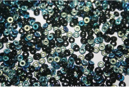 Perline O Bead 1x3,8mm, 5gr, Jet AB Col.28701