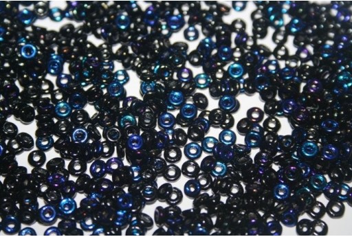 Perline O Bead 1x3,8mm, 5gr, Jet Azuro Col.22201