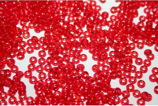 Perline O Bead 1x3,8mm, 5gr, Red Col.90090