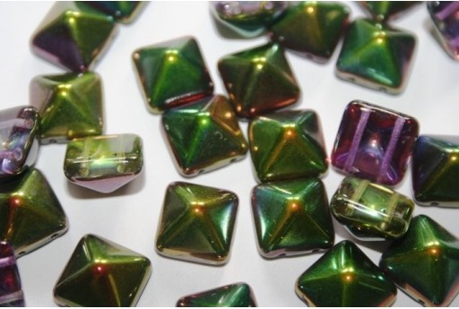 Perline Pyramid 12X12mm, 5Pz., Magic Orchid Col.95000