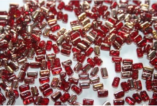 Perline Rulla 3x5mm, 10gr., Copper-Siam Ruby Col.C90080