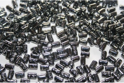 Perline Rulla 3x5mm, 10gr., Hematite Col.L23980