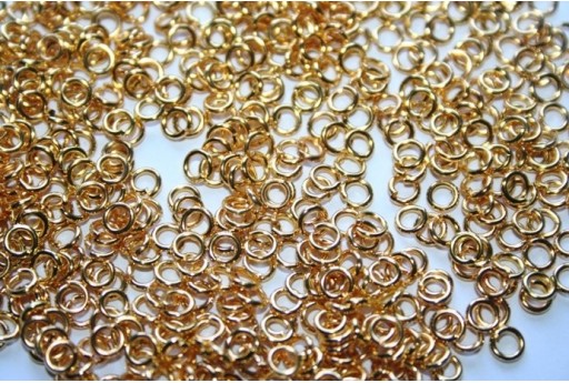 Anellini Aperti Colore Oro 4mm - 10gr