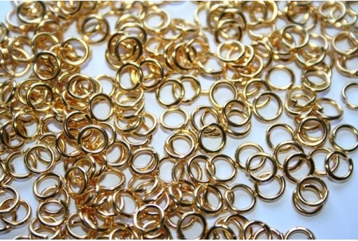 Anellini Aperti Colore Oro 6mm - 10gr