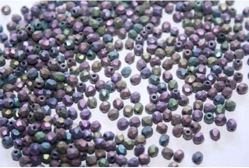 Perline Mezzi Cristalli Matte Iris Purple 3mm - 60pz