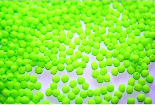 Perline Mezzi Cristalli Neon-Light Yellow/Green 3mm - 60pz