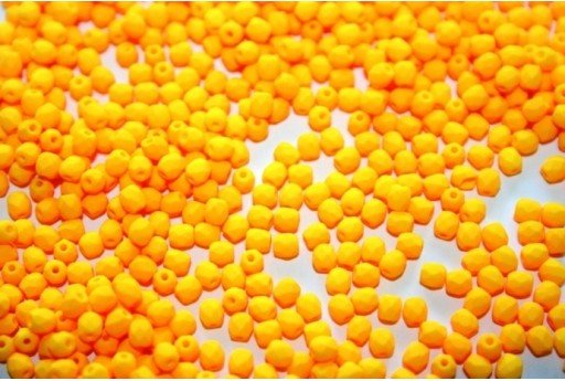 Perline Mezzi Cristalli Neon-Yellow/Orange 3mm - 60pz
