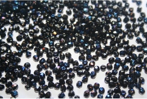 60 Perline Mezzi Cristalli 3mm Crystal Col.00030