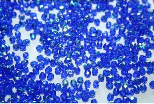 60 Perline Mezzi Cristalli 3mm Crystal Col.00030