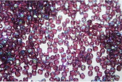 60 Perline Mezzi Cristalli 3mm Crystal Col.00030