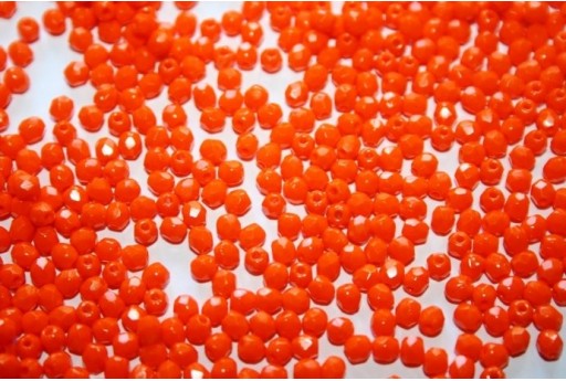 Perline Mezzi Cristalli Opaque Orange 3mm - 60pz