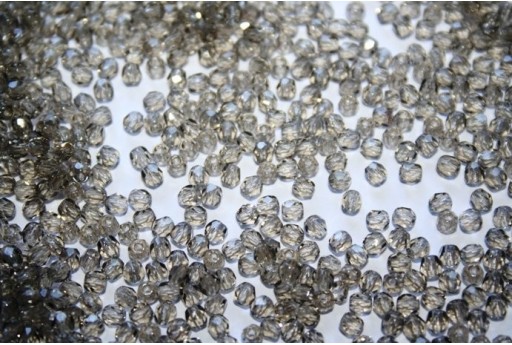 60 Perline Mezzi Cristalli 3mm Crystal Col.00030