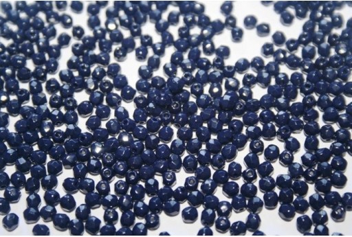 Perline Mezzi Cristalli Navy Blue 3mm - 60pz