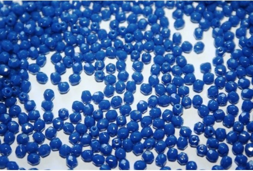 Perline Mezzi Cristalli Opaque Blue 3mm - 60pz